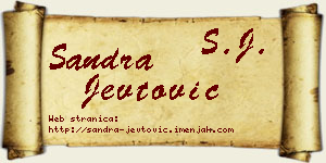 Sandra Jevtović vizit kartica